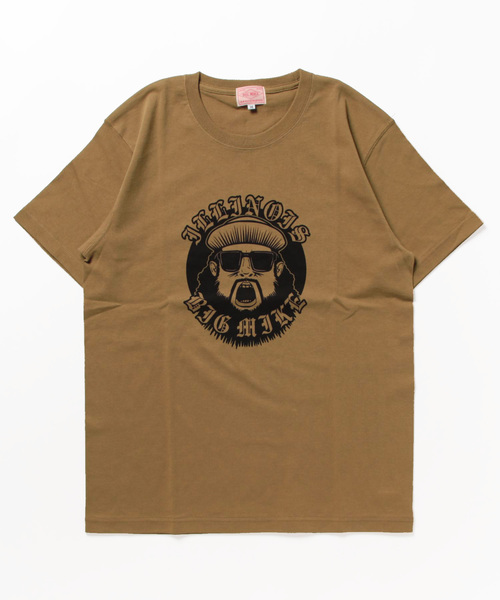 BIG MIKE(ビッグマイク)の「BIG MIKE ビッグマイク/ OJISAN COLLEGE SS TEE オジサン カレッジ 半袖プリント Tシャツ / 102328401(Tシャツ/カットソー・メンズ・ホワイト/ネイビー/ブラック/杢グレー/キャメル・MEDIUM/LARGE/X-LARGE)」の12枚目の写真