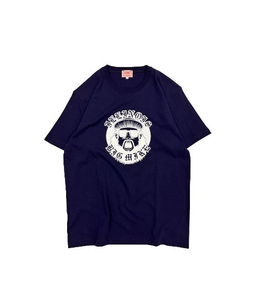 BIG MIKE(ビッグマイク)の「BIG MIKE ビッグマイク/ OJISAN COLLEGE SS TEE オジサン カレッジ 半袖プリント Tシャツ / 102328401(Tシャツ/カットソー・メンズ・ホワイト/ネイビー/ブラック/杢グレー/キャメル・MEDIUM/LARGE/X-LARGE)」の11枚目の写真