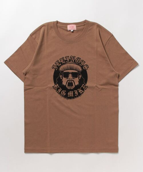 BIG MIKE(ビッグマイク)の「BIG MIKE ビッグマイク/ OJISAN COLLEGE SS TEE オジサン カレッジ 半袖プリント Tシャツ / 102328401(Tシャツ/カットソー・メンズ・ホワイト/ネイビー/ブラック/杢グレー/キャメル・MEDIUM/LARGE/X-LARGE)」の7枚目の写真