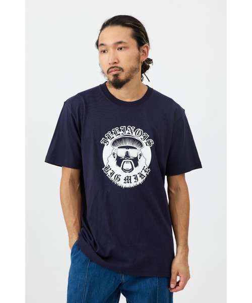 BIG MIKE(ビッグマイク)の「BIG MIKE ビッグマイク/ OJISAN COLLEGE SS TEE オジサン カレッジ 半袖プリント Tシャツ / 102328401(Tシャツ/カットソー・メンズ・ホワイト/ネイビー/ブラック/杢グレー/キャメル・MEDIUM/LARGE/X-LARGE)」の14枚目の写真