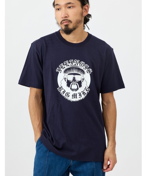 BIG MIKE(ビッグマイク)の「BIG MIKE ビッグマイク/ OJISAN COLLEGE SS TEE オジサン カレッジ 半袖プリント Tシャツ / 102328401(Tシャツ/カットソー・メンズ・ホワイト/ネイビー/ブラック/杢グレー/キャメル・MEDIUM/LARGE/X-LARGE)」の15枚目の写真