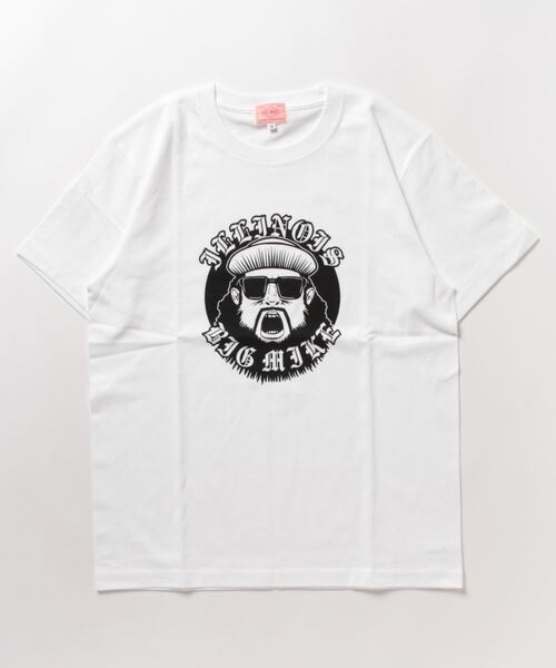 BIG MIKE(ビッグマイク)の「BIG MIKE ビッグマイク/ OJISAN COLLEGE SS TEE オジサン カレッジ 半袖プリント Tシャツ / 102328401(Tシャツ/カットソー・メンズ・ホワイト/ネイビー/ブラック/杢グレー/キャメル・MEDIUM/LARGE/X-LARGE)」の16枚目の写真