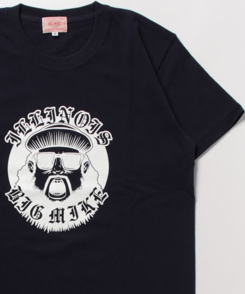 BIG MIKE(ビッグマイク)の「BIG MIKE ビッグマイク/ OJISAN COLLEGE SS TEE オジサン カレッジ 半袖プリント Tシャツ / 102328401(Tシャツ/カットソー・メンズ・ホワイト/ネイビー/ブラック/杢グレー/キャメル・MEDIUM/LARGE/X-LARGE)」の9枚目の写真
