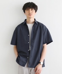 セミワイドレギュラーカラーブロード半袖シャツ