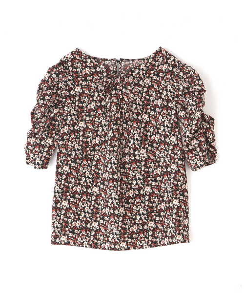 N.(N. Natural Beauty Basic)(エヌエヌナチュラルビューティーベーシック)の「◆フラワープリントパワショルブラウス(シャツ/ブラウス・レディース・ブラック系その他/ベージュ系その他・MEDIUM)」の20枚目の写真