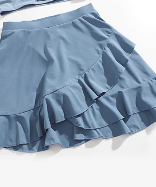 Dalfwin（ダールフィン）の「2WAYオフショルダーレースアップ水着 ２点セットスイムウェア（水着・レディース・ブルー/ピンク・ONE SIZE）」の19枚目の写真