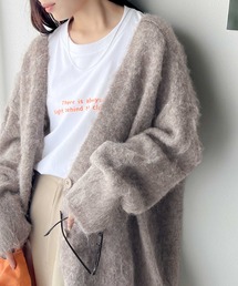 classicalelf | 1枚で今っぽ可愛い。深Vネックシャギーニットカーディガン(カーディガン/ボレロ)