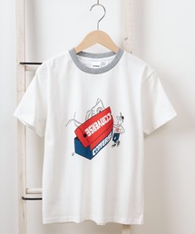 CONVERSE（コンバース）の「【CONVERSE/コンバース】ALL STAR ソリマチアキラ イラストグラフィック プリント リンガーデザイン半袖Tシャツ/コラボ/【140cm-160cm】（Tシャツ/カットソー・キッズ）」