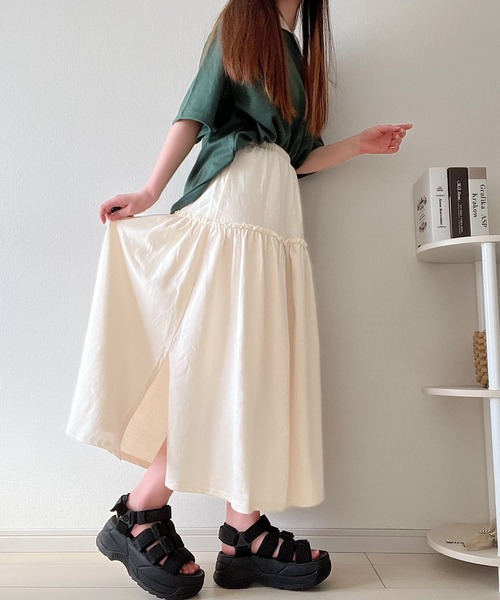 Nana(ナナ)（ナナ）の「フレアロングスカート（スカート）」 - WEAR