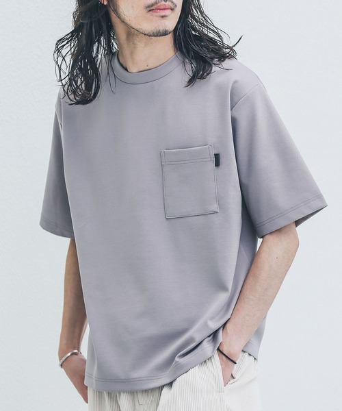 URBAN RESEARCH Sonny Label（アーバンリサーチサニーレーベル）の「ポンチポケットクルーネックTシャツ（Tシャツ/カットソー・メンズ・ブラック/ブルー系その他/オフホワイト/グリーン/ベージュ系その他/オレンジ系その他・X-LARGE/LARGE/MEDIUM）」の15枚目の写真