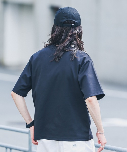 URBAN RESEARCH Sonny Label（アーバンリサーチサニーレーベル）の「ポンチポケットクルーネックTシャツ（Tシャツ/カットソー・メンズ・ブラック/ブルー系その他/オフホワイト/グリーン/ベージュ系その他/オレンジ系その他・X-LARGE/LARGE/MEDIUM）」の18枚目の写真