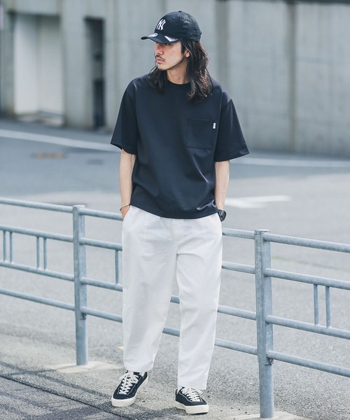 URBAN RESEARCH Sonny Label（アーバンリサーチサニーレーベル）の「ポンチポケットクルーネックTシャツ（Tシャツ/カットソー・メンズ・ブラック/ブルー系その他/オフホワイト/グリーン/ベージュ系その他/オレンジ系その他・X-LARGE/LARGE/MEDIUM）」の12枚目の写真
