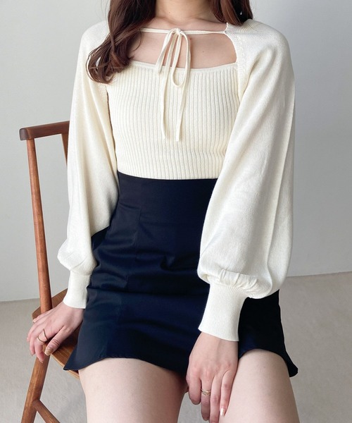 Heather（ヘザー）の「ボレロSETリブキャミ2P 963770