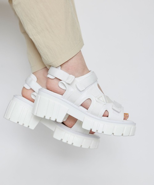 MAISON BREEZE（メゾンブリーズ）の「【MAISON BREEZE】BONVOYAGE　厚底スポーツサンダル HRS（サンダル・レディース・ホワイト/ブラック・M/L/S/LL）」の10枚目の写真