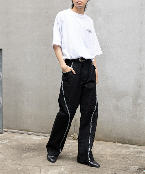 COLONY 2139（コロニートゥーワンスリーナイン）の「スウィッチングフリンジデニム（デニムパンツ・メンズ・ブラック/ブルー・MEDIUM/LARGE）」の16枚目の写真