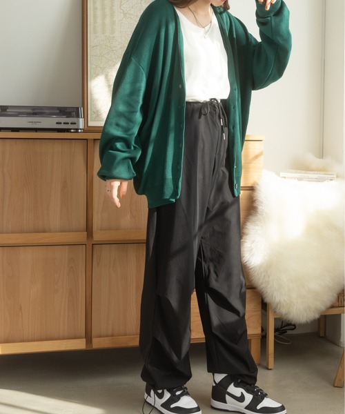 Ada.(エイダ)の「秋冬 袖口折り返しルーズカーディガン(カーディガン/ボレロ・レディース・ブラック/ブルー/ベージュ/グリーン/ライトグレー/マスタード・M/L)」の15枚目の写真