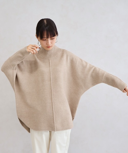 Social GIRL(ソーシャルガール)の「ハイネック オーバーサイズ ニットプルオーバー(ニット/セーター・レディース・チャコール/グレー/ベージュ/オートミール・FREE)」の8枚目の写真
