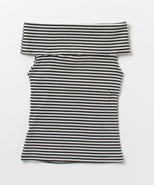 セール】ボーダーオフショルトップス（Tシャツ/カットソー