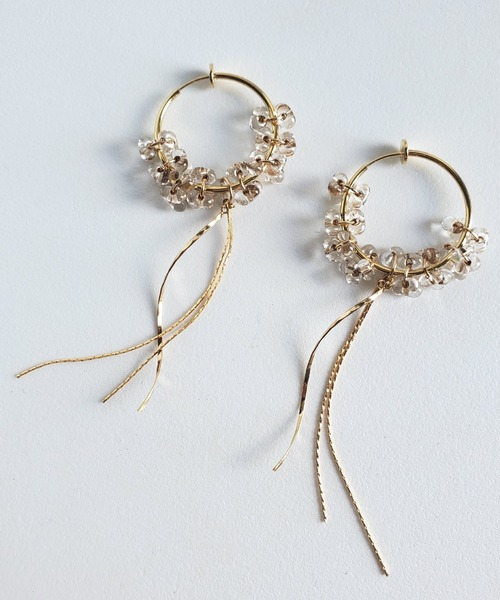 CERCA（チェルカ）の「MILIA/Water drops フープイヤリング（イヤリング・レディース・ゴールド・FREE）」の10枚目の写真