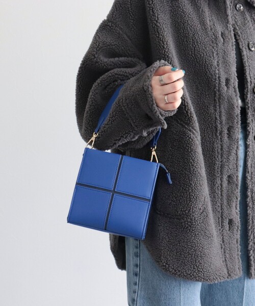 fredy emue（フレディエミュ）の「クロスはぎ2wayショルダーバッグ（ショルダーバッグ・レディース・ブラック/ブルー/ベージュ系その他4・FREE）」の3枚目の写真