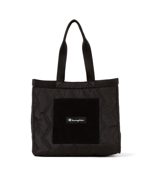 Champion（チャンピオン）の「Champion/チャンピオン キルティー トートバッグ  A4サイズ 12L No.63724（トートバッグ・レディース・ブラック/カーキ/オフホワイト・FREE）」の4枚目の写真