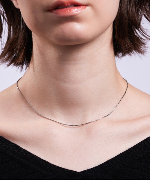 ieLS（イエルズ）の「金属アレルギー対応「ieLS」ステンレス　デイリーチェーンネックレス <グロス>（ネックレス・レディース・シルバー系2/シルバー/ゴールド/シルバー系3・52cm/45cm/39cm/52㎝）」の3枚目の写真