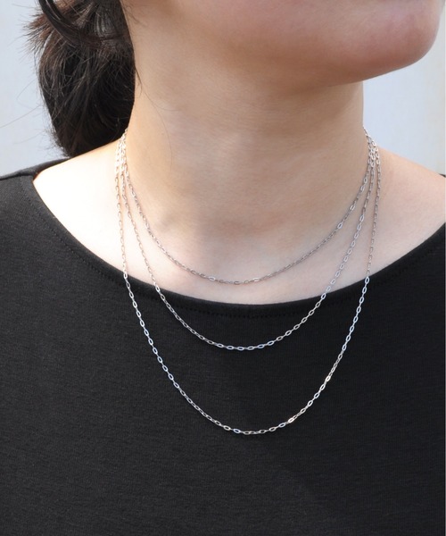 ieLS（イエルズ）の「金属アレルギー対応「ieLS」ステンレス　デイリーチェーンネックレス <グロス>（ネックレス・レディース・シルバー系2/シルバー/ゴールド/シルバー系3・52cm/45cm/39cm/52㎝）」の9枚目の写真