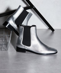 【un3d.】シルバー革ブーツ　37 ※caz※ 新品未使用】UN3D.シルバー レザー ブーツ 38 - メルカリ