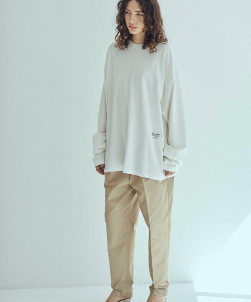 SEA(シー)の「Seavally Mountain Club GRAPHIC L/S TEE(Tシャツ/カットソー・レディース・ホワイト/グレー・0/1/2)」の4枚目の写真
