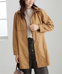 はっ水加工ボンディングロング丈パーカー