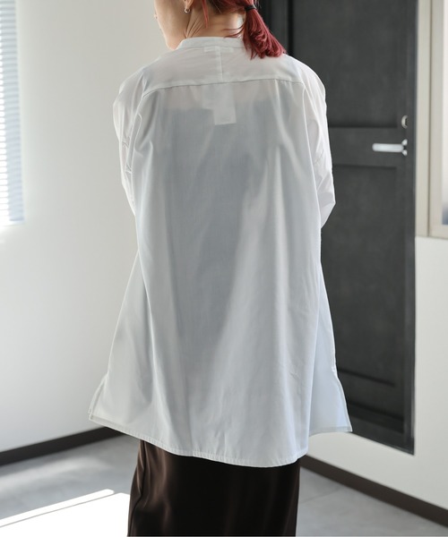 セール】ディープVチュニックシャツ / リボン（シャツ/ブラウス）｜ap