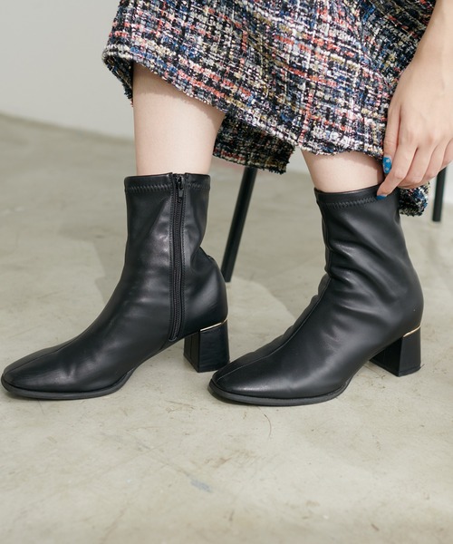 natural couture(ナチュラルクチュール)の「ヒール金具ストレッチブーツ(その他シューズ・レディース・アイボリー/ブラック/ブラウン・MEDIUM/LARGE)」の11枚目の写真