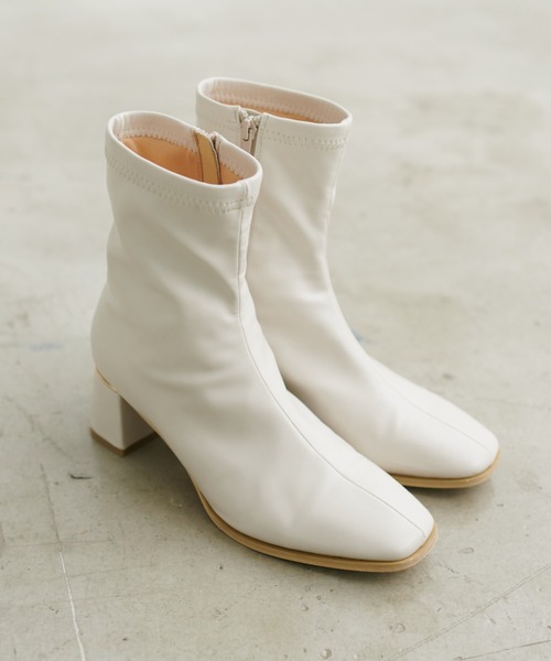 natural couture(ナチュラルクチュール)の「ヒール金具ストレッチブーツ(その他シューズ・レディース・アイボリー/ブラック/ブラウン・MEDIUM/LARGE)」の13枚目の写真