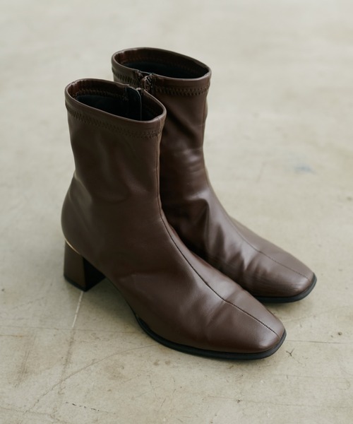 natural couture(ナチュラルクチュール)の「ヒール金具ストレッチブーツ(その他シューズ・レディース・アイボリー/ブラック/ブラウン・MEDIUM/LARGE)」の12枚目の写真