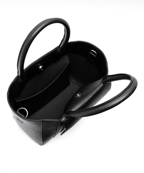 DEVICE(デバイス)の「Rename ボートシェイプ 2WAY ミニトートバッグ ショルダーバッグ(トートバッグ・レディース・ブラック・FREE)」の2枚目の写真