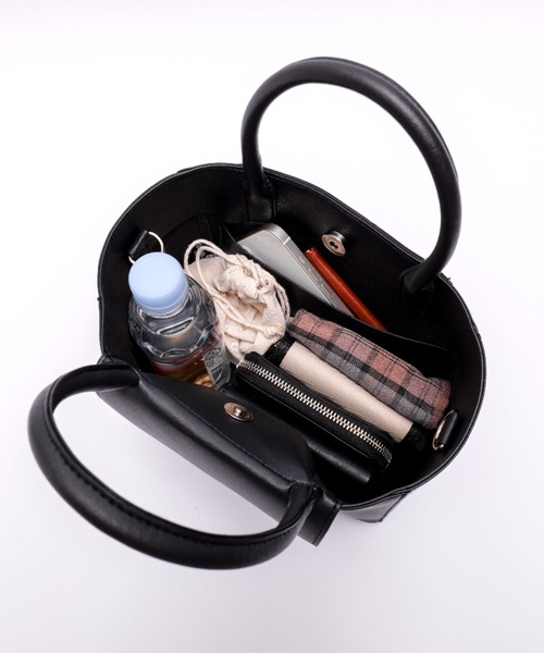 DEVICE(デバイス)の「Rename ボートシェイプ 2WAY ミニトートバッグ ショルダーバッグ(トートバッグ・レディース・ブラック・FREE)」の3枚目の写真