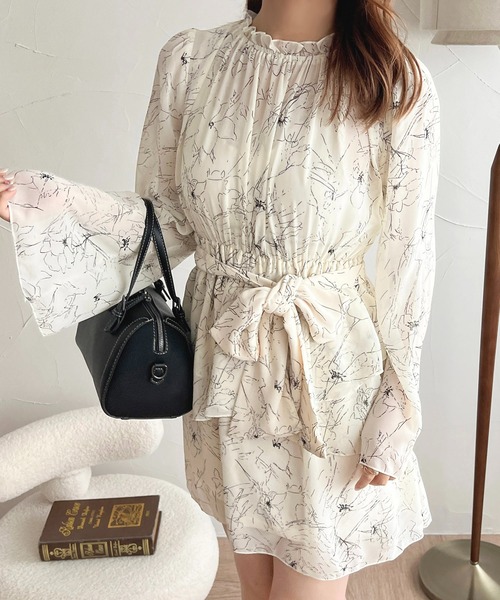 apres jour(アプレジュール)の「アソートシフォンミニワンピース【ZOZOTOWN限定アイテム】(ワンピース・レディース・ピンク/ブラック系その他/アイボリー・X-LARGE/フリー)」の13枚目の写真