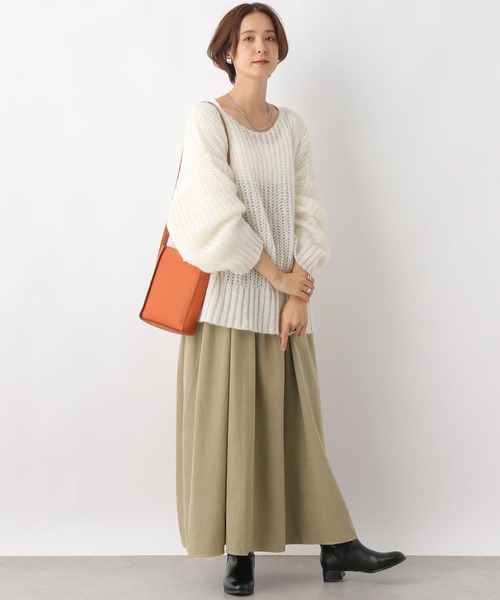 LEPSIM（レプシィム）の「切り替えギャザーキャミワンピース2　983211（ワンピース・レディース・ベージュ/グレー・FREE）」の7枚目の写真