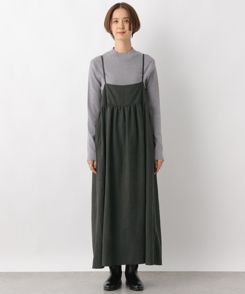 LEPSIM（レプシィム）の「切り替えギャザーキャミワンピース2　983211（ワンピース・レディース・ベージュ/グレー・FREE）」の9枚目の写真