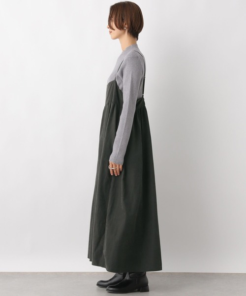 LEPSIM（レプシィム）の「切り替えギャザーキャミワンピース2　983211（ワンピース・レディース・ベージュ/グレー・FREE）」の10枚目の写真