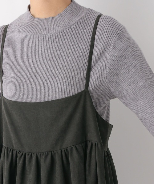 LEPSIM（レプシィム）の「切り替えギャザーキャミワンピース2　983211（ワンピース・レディース・ベージュ/グレー・FREE）」の13枚目の写真