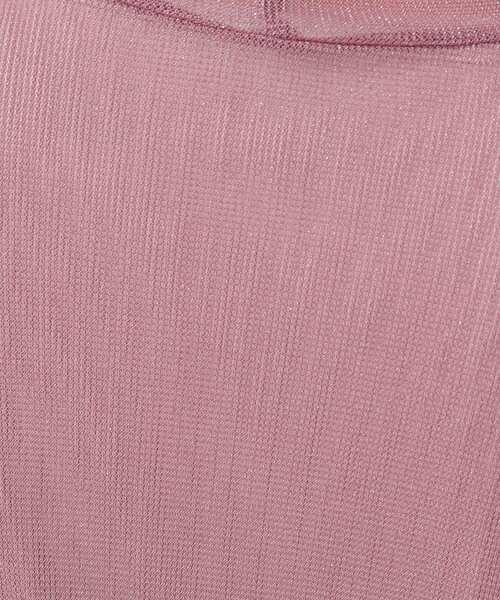 Cutie Blonde（キューティーブロンド）の「◆シアー感を楽しむ ラメ入り ハイネックトップス（Tシャツ/カットソー・レディース・ブラック/ホワイト系/ピンク系/ブルー・02/03/04）」の12枚目の写真