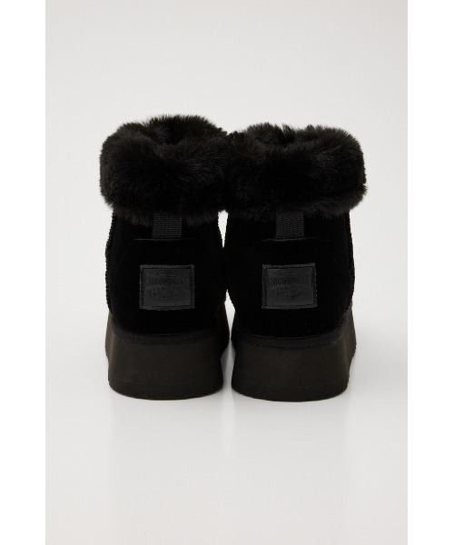 RODEO CROWNS WIDE BOWL(ロデオクラウンズワイドボウル)の「FAKE MOUTON PLATFORM BOOTS(ブーツ・レディース・ブラック/ブラウン・LARGE/MEDIUM)」の5枚目の写真
