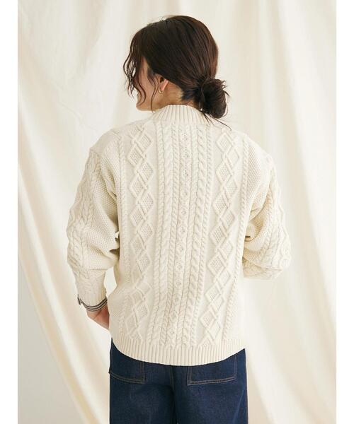 CRAFT STANDARD BOUTIQUE(クラフトスタンダードブティック)の「リサイクルポリエステルヘンリーネックプルオーバー(Tシャツ/カットソー・レディース・ベージュ/アイボリー/ネイビー・FREE)」の12枚目の写真