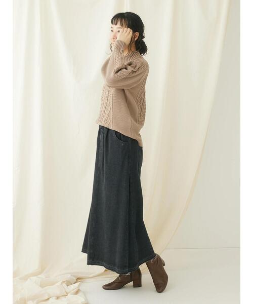 CRAFT STANDARD BOUTIQUE(クラフトスタンダードブティック)の「リサイクルポリエステルヘンリーネックプルオーバー(Tシャツ/カットソー・レディース・ベージュ/アイボリー/ネイビー・FREE)」の21枚目の写真