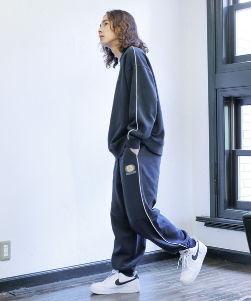 PBLIM（ページボーイリム）の「PBLIM/カラーパイピングスウェット（スウェット・レディース・グレー/ネイビー・SMALL/MEDIUM）」の15枚目の写真