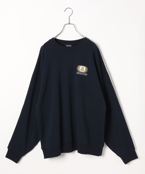 PBLIM（ページボーイリム）の「PBLIM/カラーパイピングスウェット（スウェット・レディース・グレー/ネイビー・SMALL/MEDIUM）」の17枚目の写真