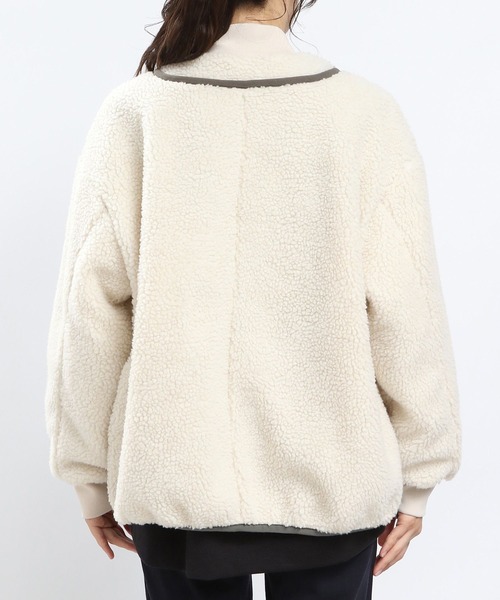 GLOBAL WORK Smile Seed Store（グローバルワーク スマイルシードストア）の「ツブボアキリカエブルゾン/968525（ブルゾン・レディース・ベージュ/ブラック/アイボリー・X-LARGE/MEDIUM/LARGE/SMALL）」の22枚目の写真