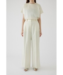 Loose satin slacks