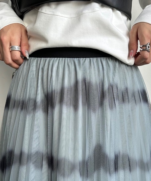 casane（カサネ）の「タイダイチュールスカート（スカート・レディース・ブルー/グリーン/ライトグリーン・FREE）」の17枚目の写真